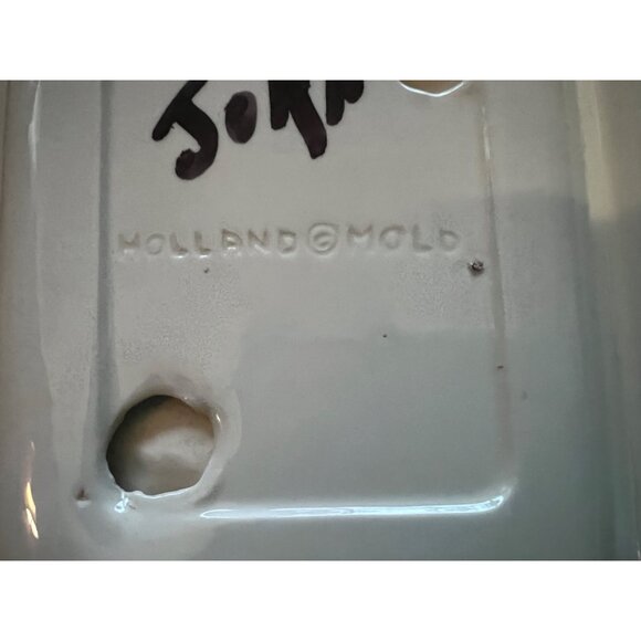 Vintage Holland Mold Ceramic Divided Serving Tray With Hand-Painted Fruit Design - Picture 4 of 8